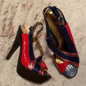 Y2K Qupid Faux Croc Platforms
